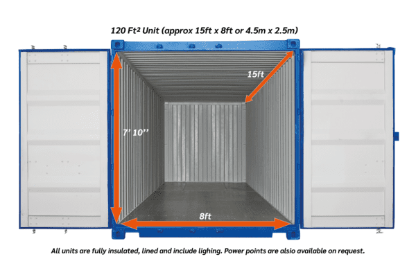 120ftsq outdoor Storage unit 03 - xtra space self storage