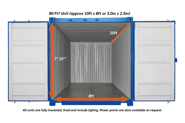 80ftsq outdoor Storage unit 01 - xtra space self storage