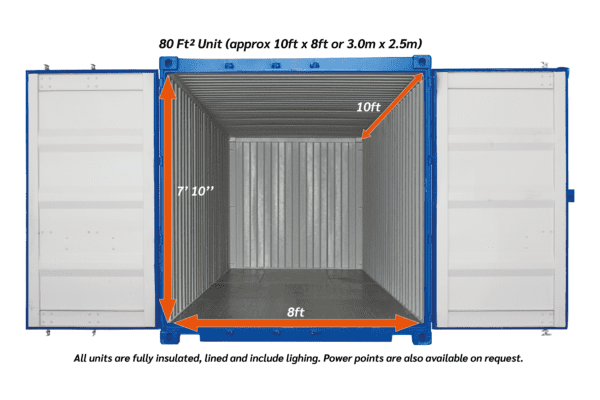 80ftsq outdoor Storage unit 02 - xtra space self storage