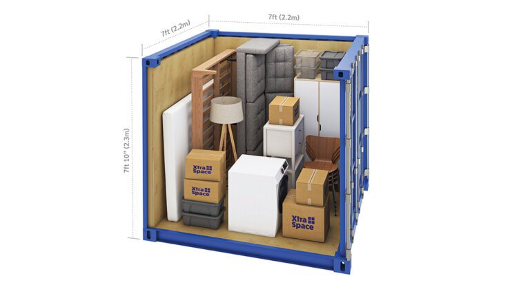XtraSpace 50ft External Container with Dimensions - xtra space self storage