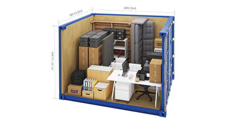 XtraSpace 80ft External Container with Dimensions 1 - xtra space self storage